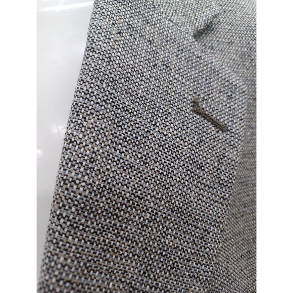 Hunt Valley Mens Blazer Jacket Gray 44R 100% Silk Tweed - Picture 3 of 8